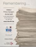 Remembering a celebration of Prince George's storied past Remembering book cover